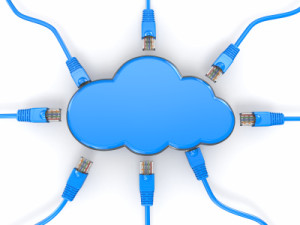 Wolke mit USB-Kabeln